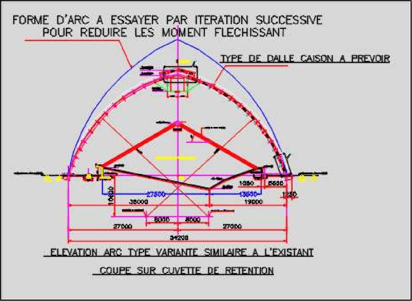 Étude de base et de détail de structure en béton armé de hangars de stockage des engrais