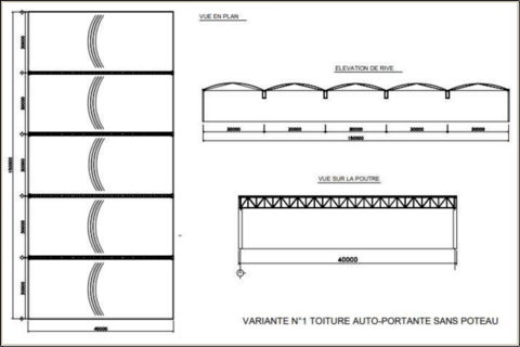 Etude de base et de detail de structure metallique dunites industrielles